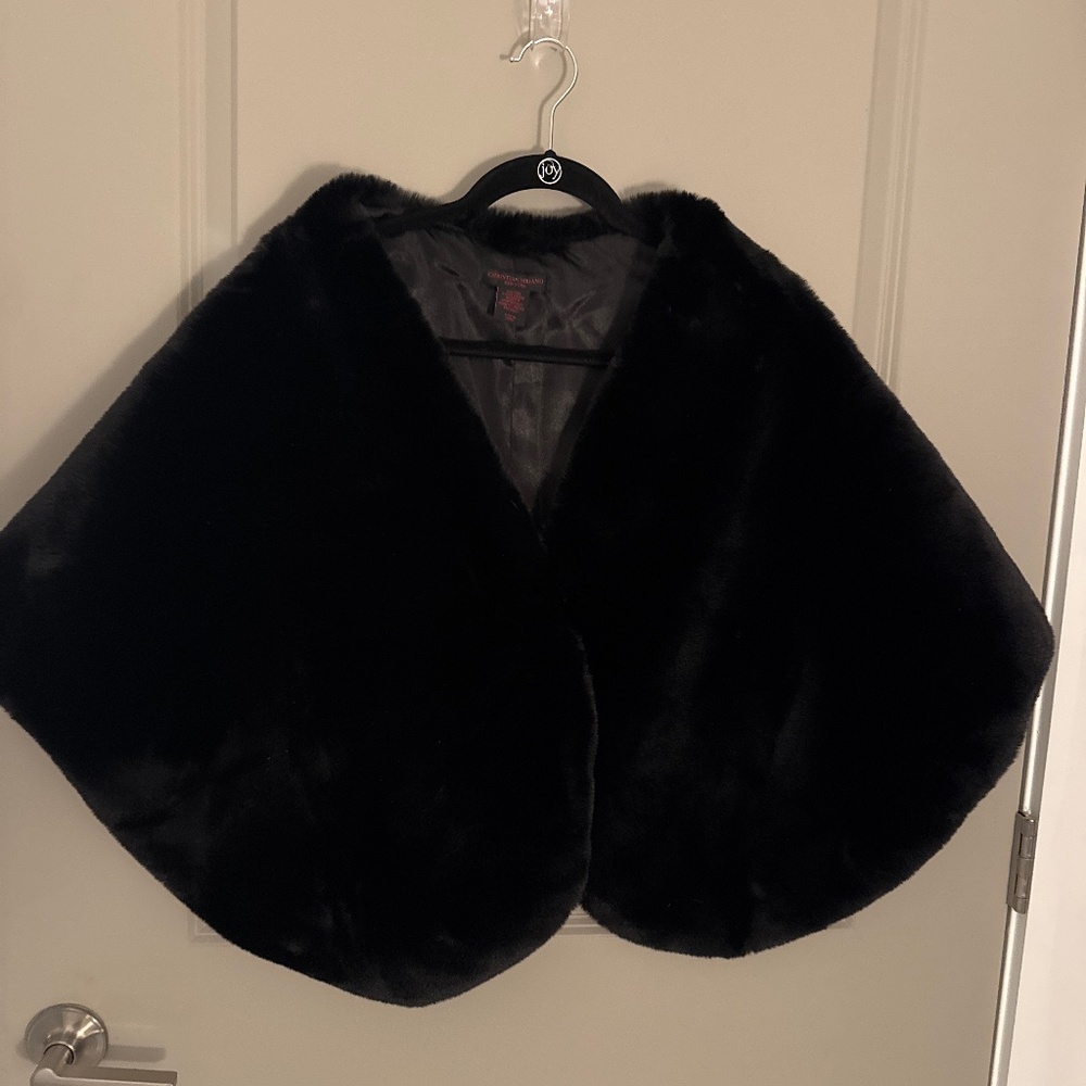 Beautiful Black Velvety Shawl